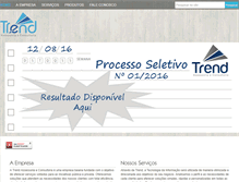 Tablet Screenshot of consultoriatrend.com.br